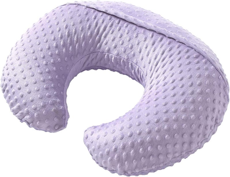 Aullar Pillowcase for Nursing Pillow and Positioner for Breastfeeding and Bottle Feeding, Propping Baby, Tummy Time, Baby Sitting Support, Awake-Time Support, Pillow Cover Only (Orchid) - Image 4